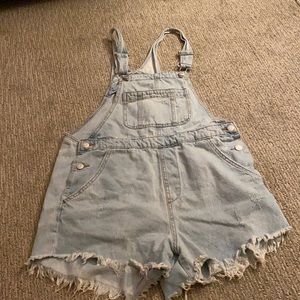 Wild fable jean overall shorts